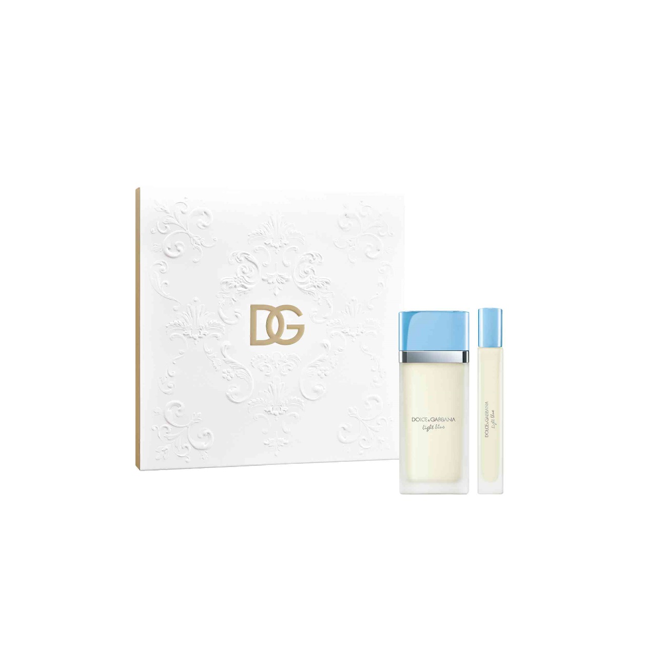 DGlightBlueLSET50mlmin10ml Dolce&Gabbana Light Blue EDT дамски комплект - Image 1
